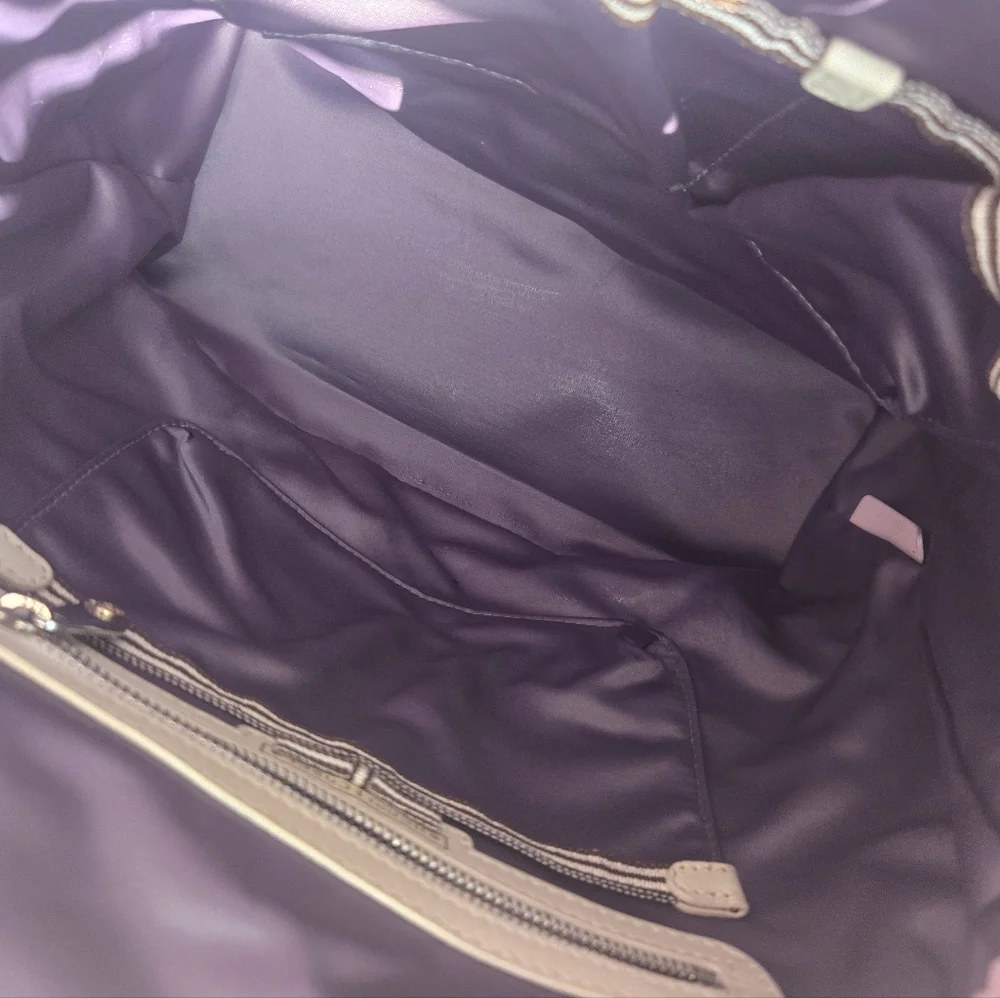 Vintage Rare Henri Bendel Convetible Light Pink Quilted Leather Backpack No 7